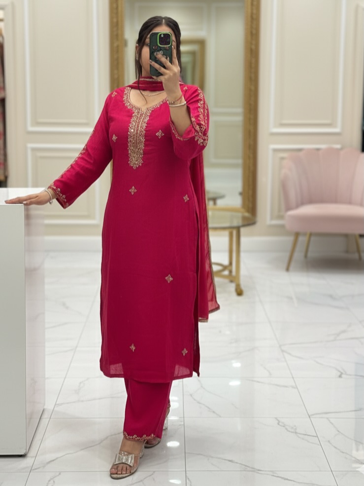 red suit