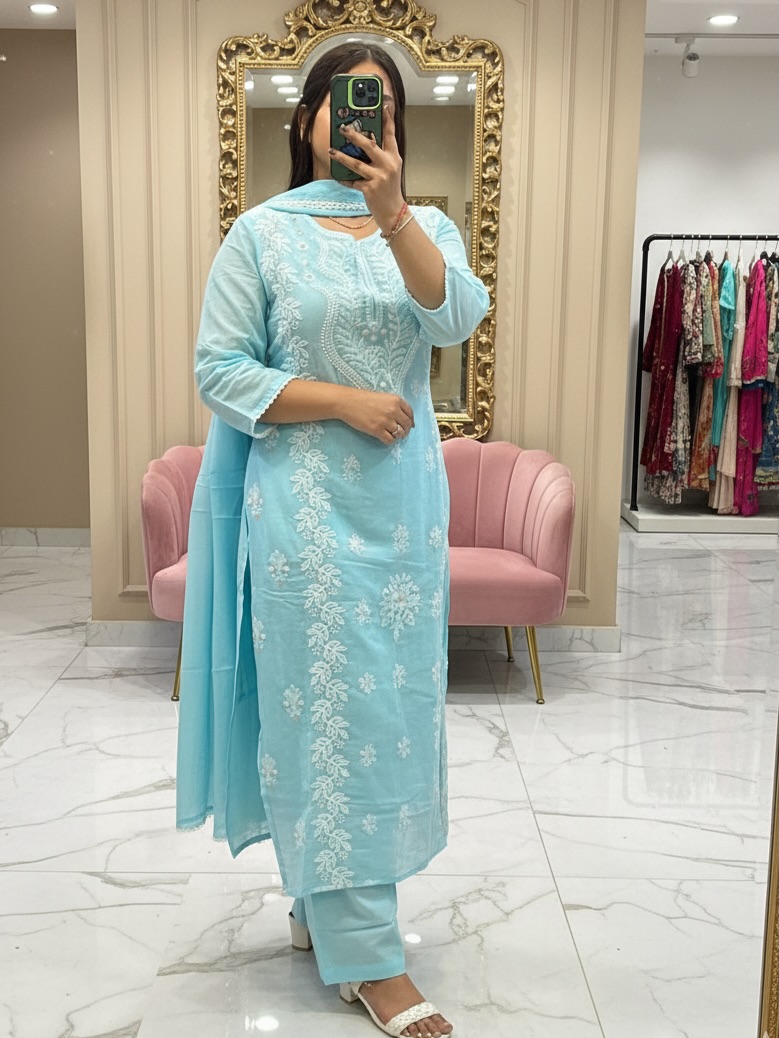 chikankari kurti